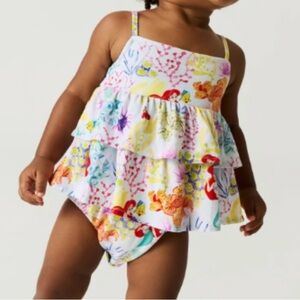 Posh Peanut • Disney Ariel Bubble Romper • Size 6–12 Months